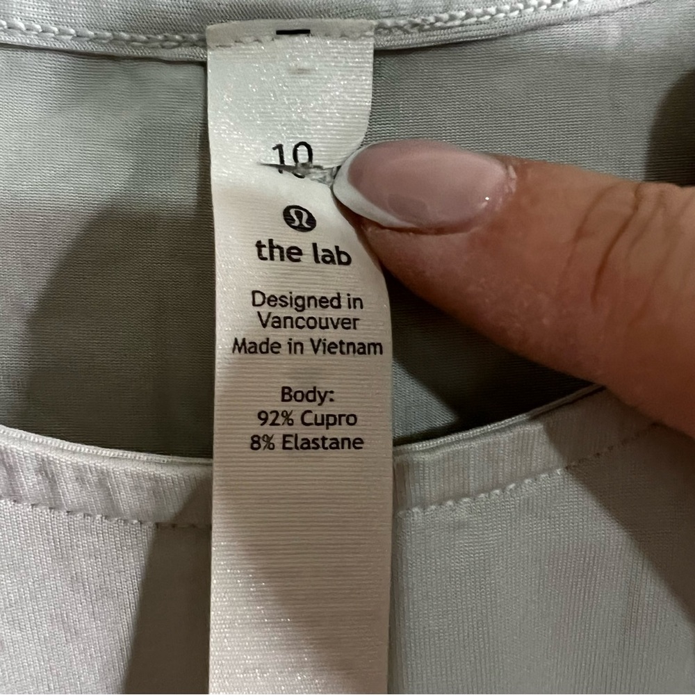 Lululemon The Lab Restore Tunic High Side Cupro Fabric Slits Tank Top - Picture 10 of 13